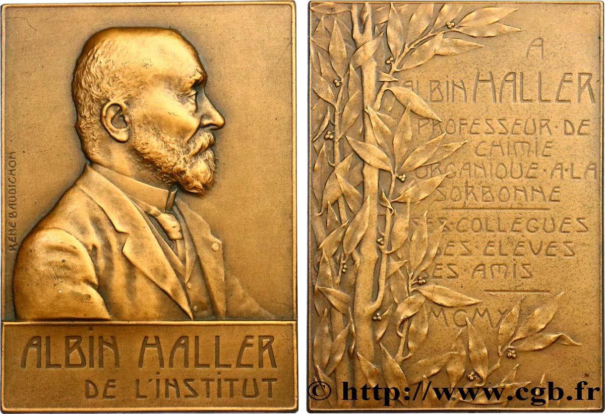 SCIENCE & SCIENTIFIC Plaquette, Albin Haller AU