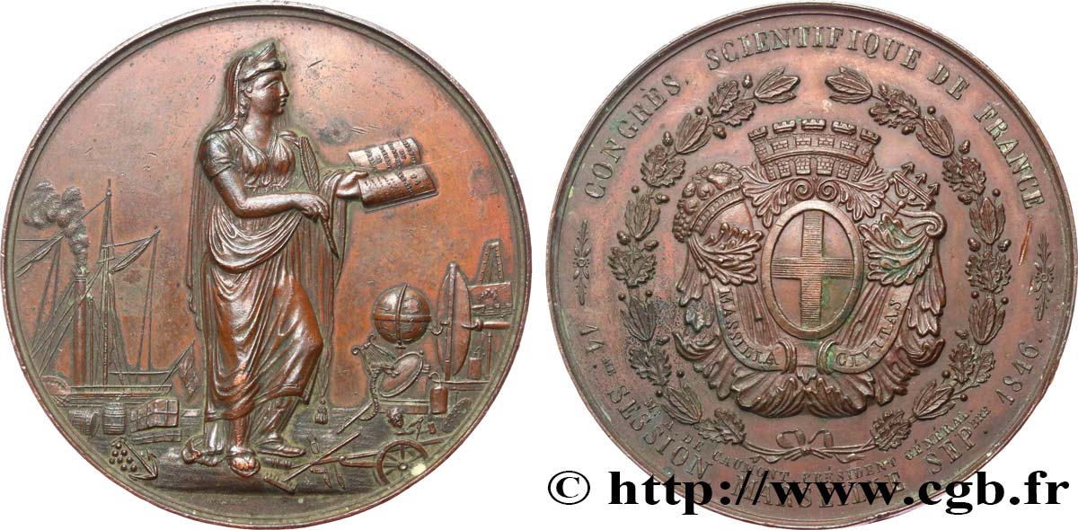 LUDWIG PHILIPP I Médaille, Congrès scientifique SS