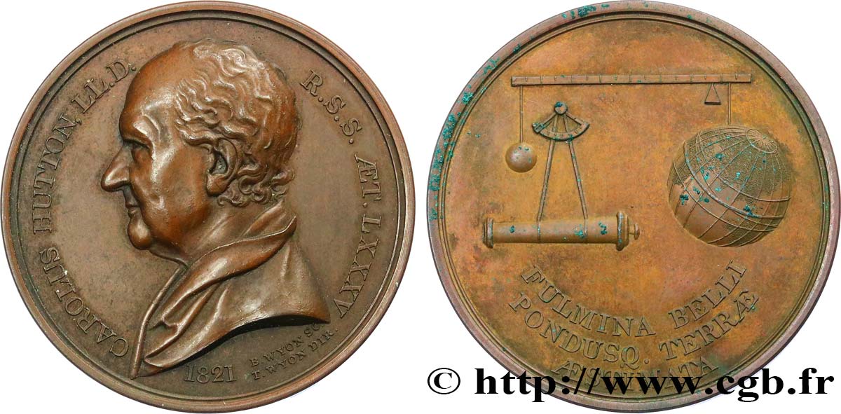 SCIENCES & SCIENTIFIQUES Médaille, Charles Hutton MBC+