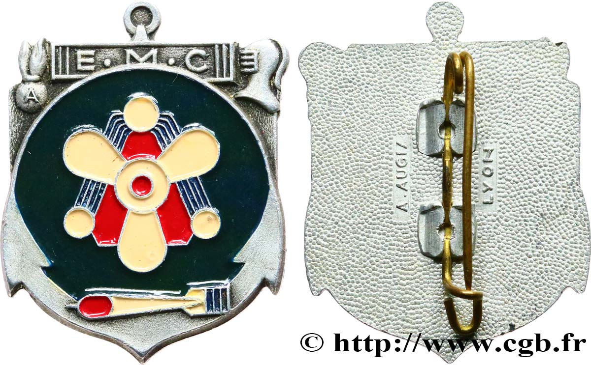 CUARTA REPUBLICA FRANCESA Badge, E.M.C MBC