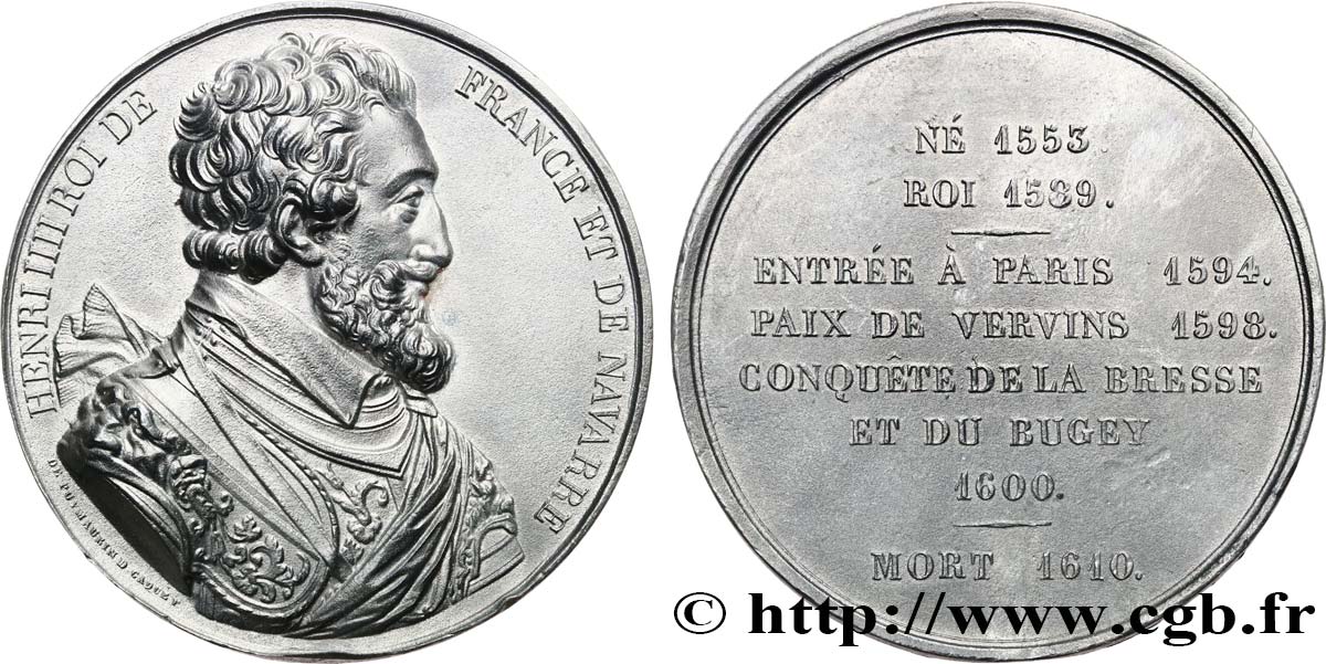 LOUIS-PHILIPPE Ier Médaille, Henri IV TTB+