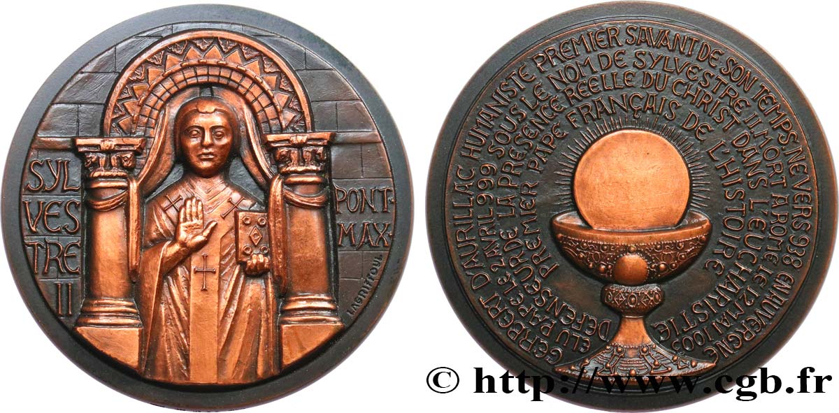 SCIENCES & SCIENTIFIQUES Médaille, Sylvestre II SUP