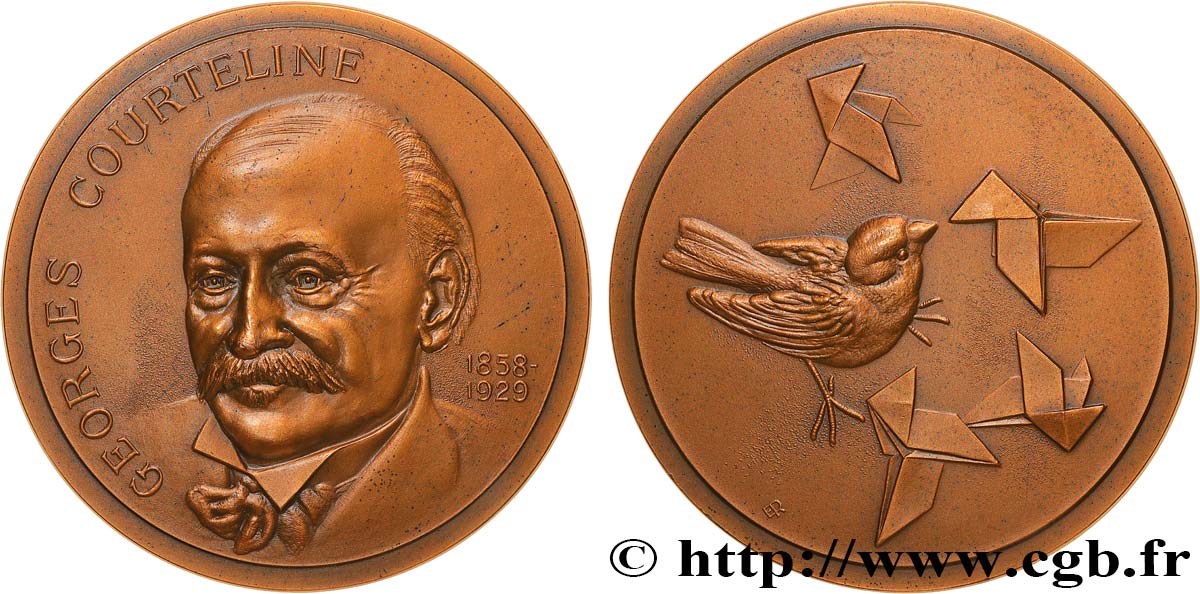 LITTÉRATURE : ÉCRIVAINS/ÉCRIVAINES - POÈTES Médaille, Georges Courteline TTB+