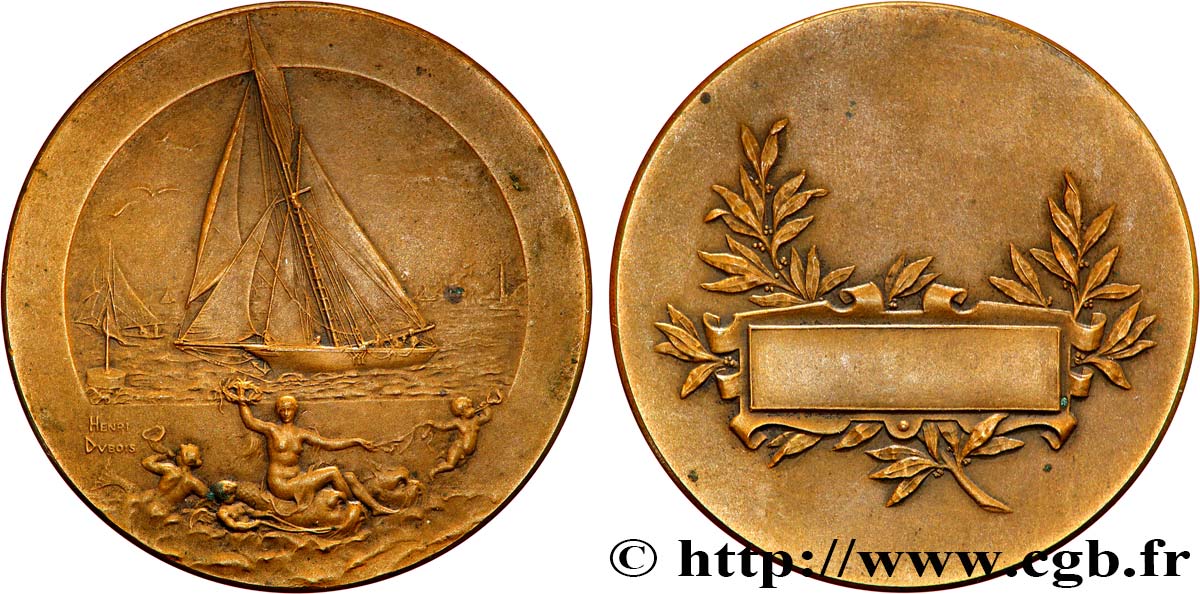 III REPUBLIC Médaille de récompense, Voilier XF