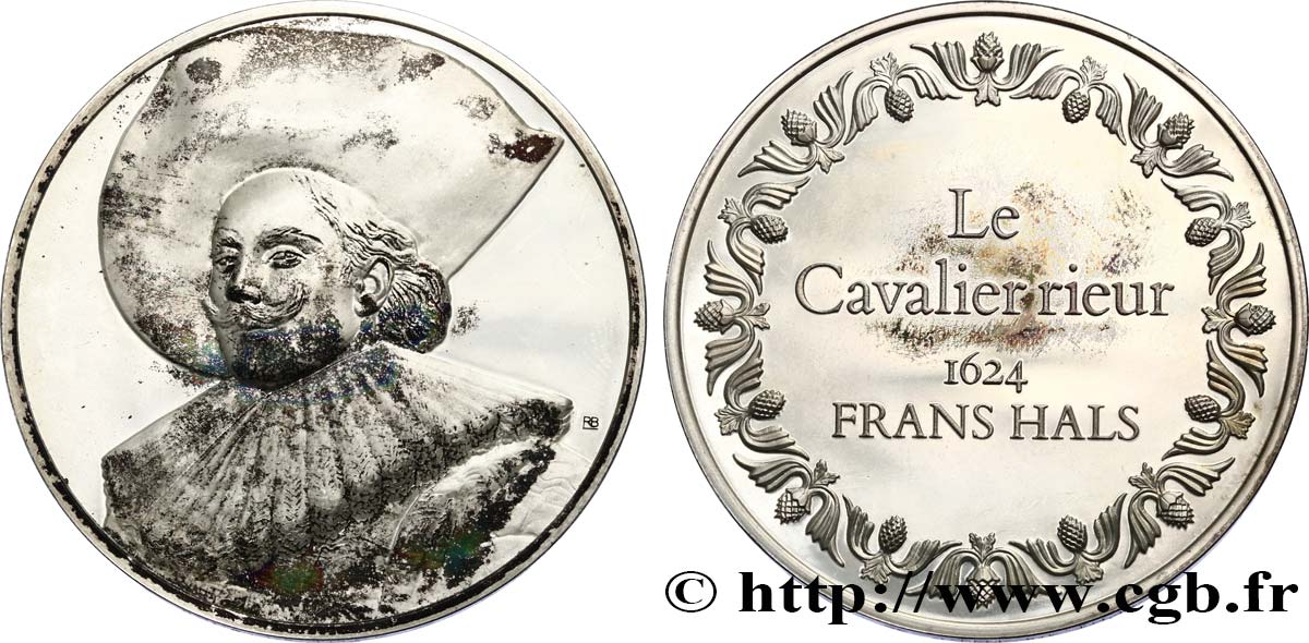 THE 100 GREATEST MASTERPIECES Médaille, Le cavalier rieur de Hals EBC
