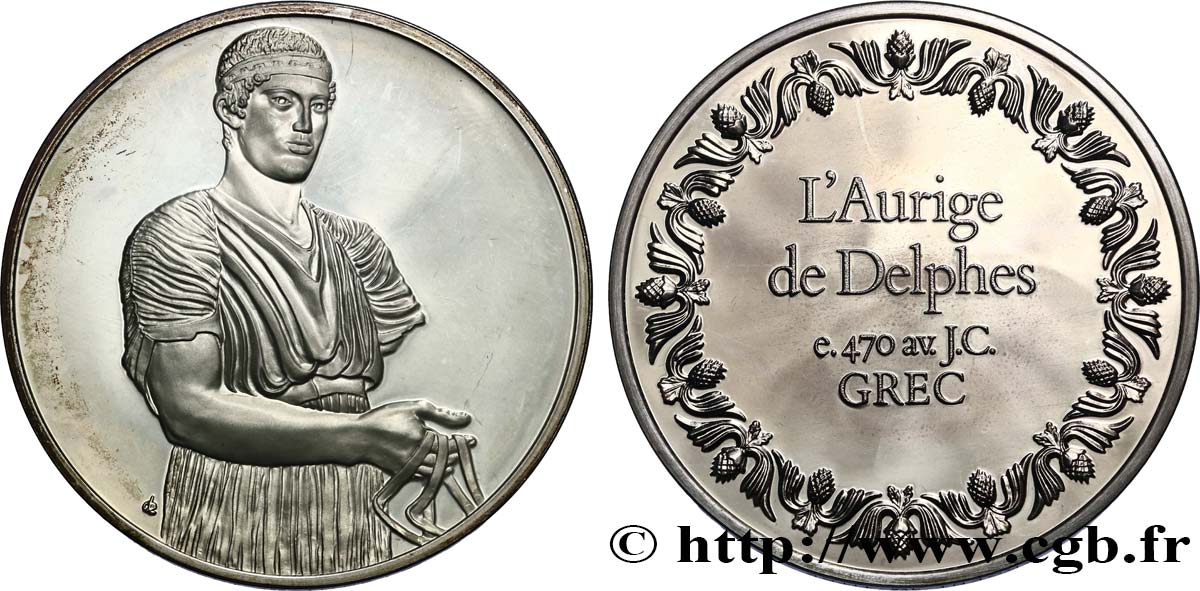 THE 100 GREATEST MASTERPIECES Médaille, L’aurige de Delphes SPL
