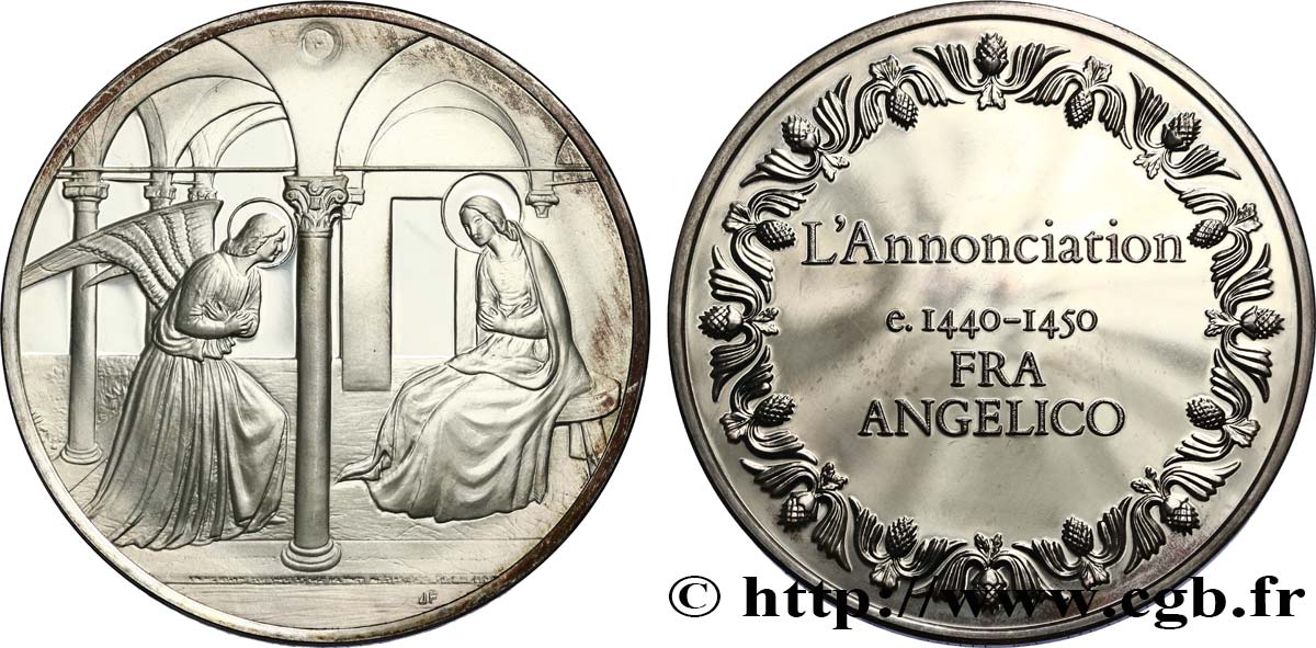 LES 100 PLUS GRANDS CHEFS-D OEUVRE Médaille, L’Annonciation d’Angelico SUP