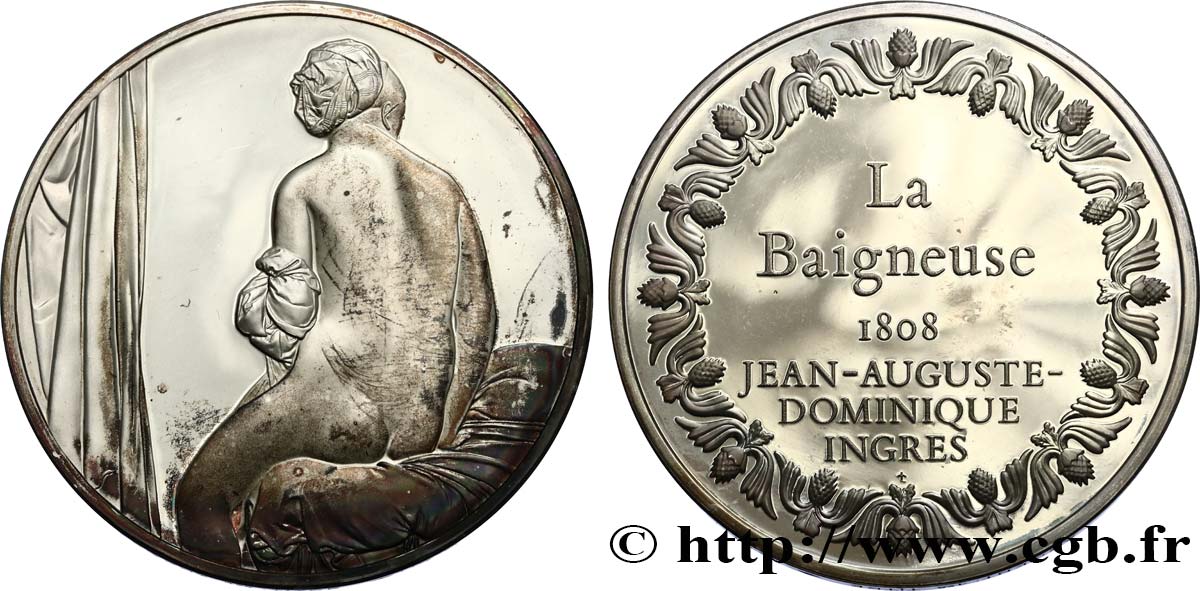LES 100 PLUS GRANDS CHEFS-D OEUVRE Médaille, La baigneuse d’Ingres SUP