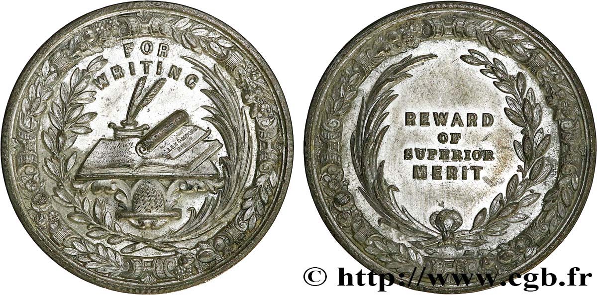 VEREINIGTEN KÖNIGREICH Médaille, For writing, Reward of superior merit VZ