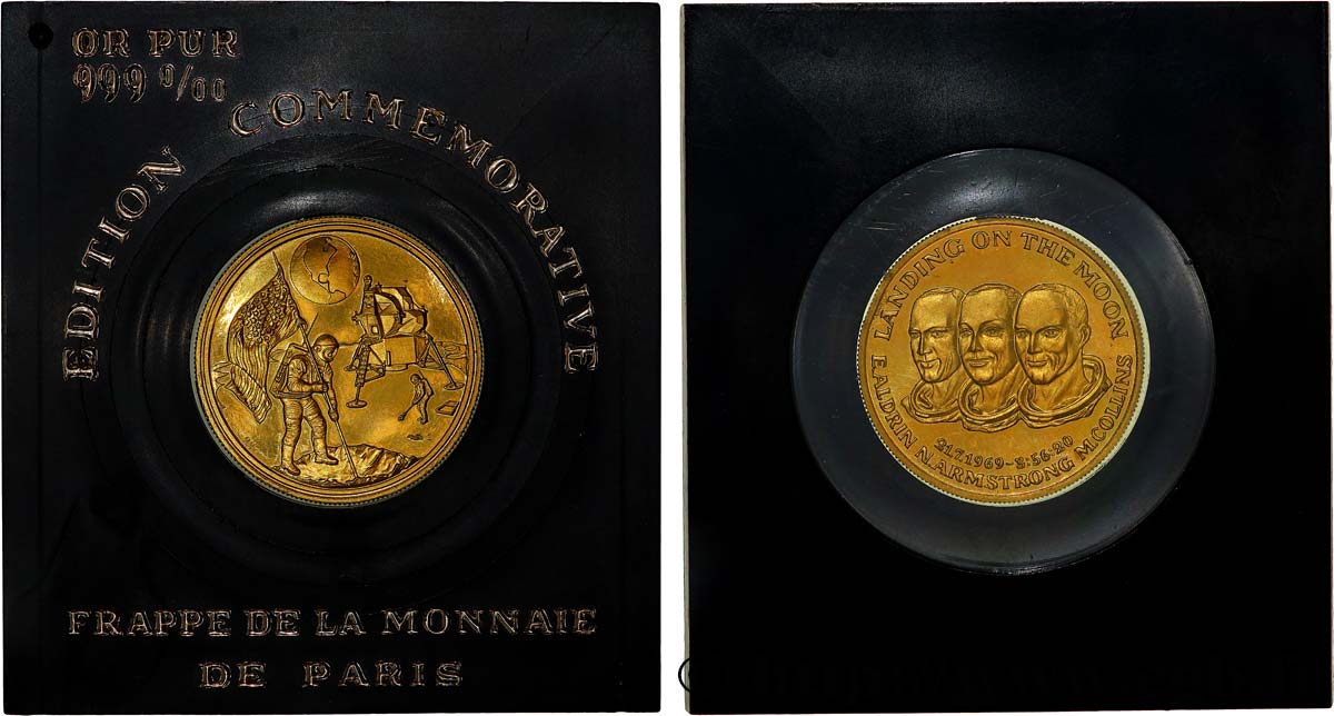 CONQUÊTE DE L ESPACE - EXPLORATION SPATIALE Médaille d’Apollo 11 - Landing on the Moon SC