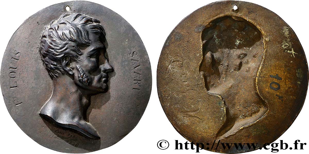 ARTISTES : GRAVEURS, PEINTRES, SCULPTEURS Plaque, François Louis Savart SUP