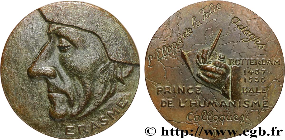 LITTÉRATURE : ÉCRIVAINS/ÉCRIVAINES - POÈTES Médaille, Érasme, Colloques SUP
