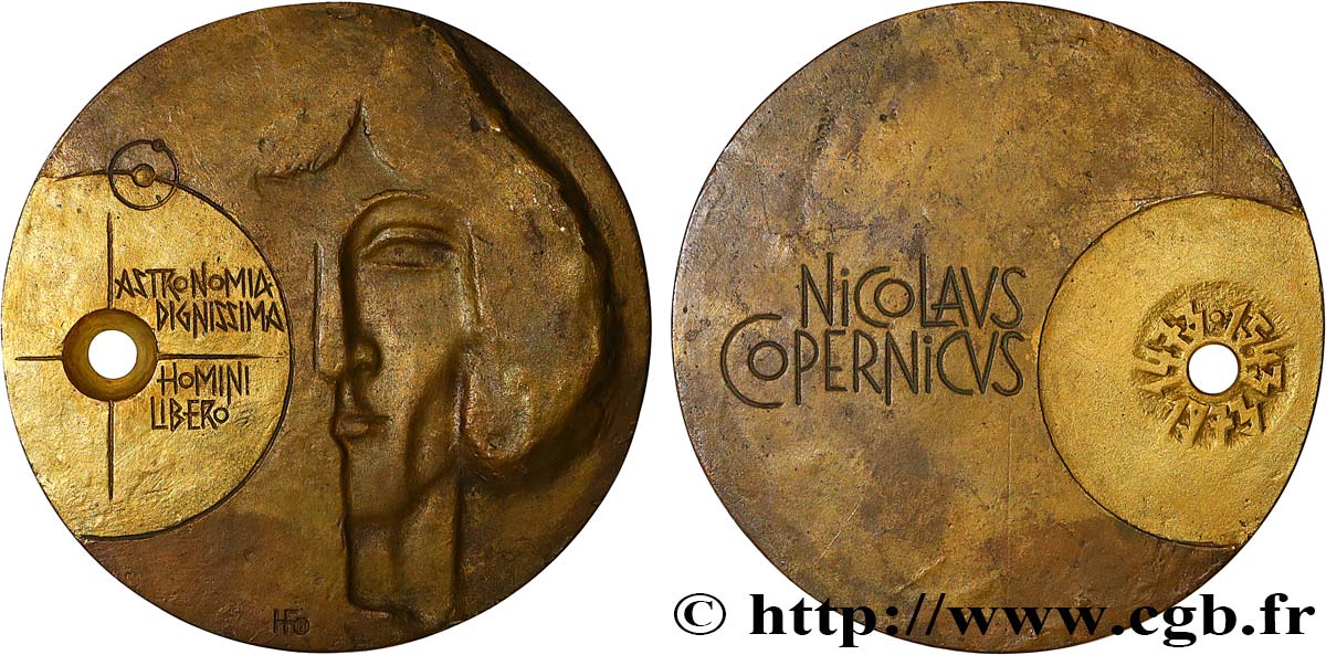 SCIENCES & SCIENTIFIQUES Médaille, Nicolas Copernic, 500e anniversaire de naissance SUP