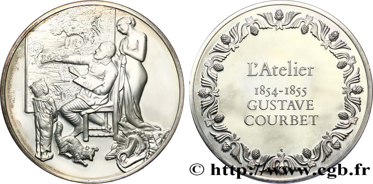 LES 100 PLUS GRANDS CHEFS-D OEUVRE Médaille, L’atelier de Courbet SUP