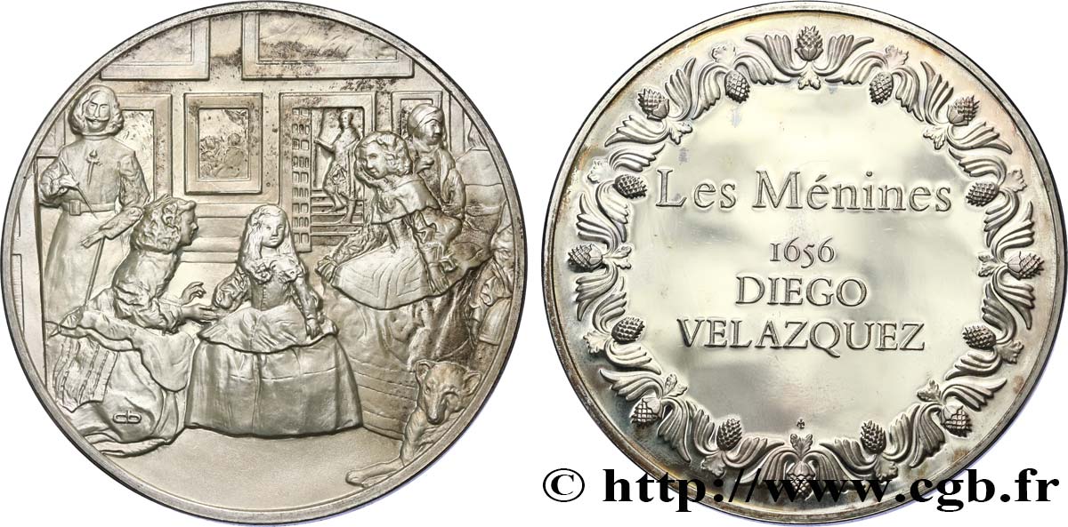 LES 100 PLUS GRANDS CHEFS-D OEUVRE Médaille, Les Ménines de Velazquez SUP