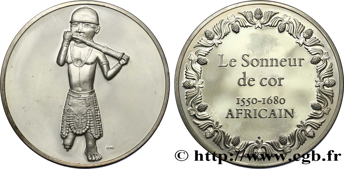 LES 100 PLUS GRANDS CHEFS-D OEUVRE Médaille, Sonneur de trompe debout SUP