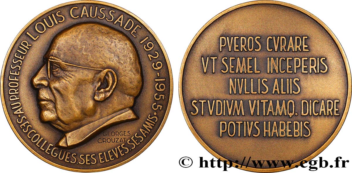 SCIENCES & SCIENTIFIQUES Médaille, Louis Caussade SUP