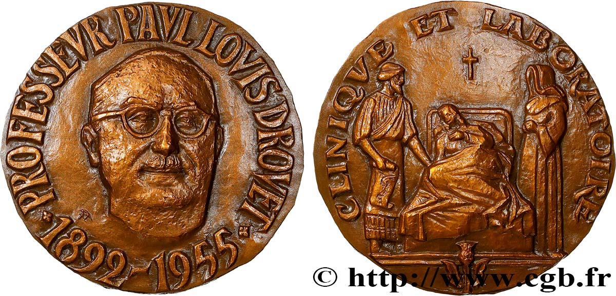 SCIENCES & SCIENTIFIQUES Médaille, Professeur Paul Louis Drouet EBC