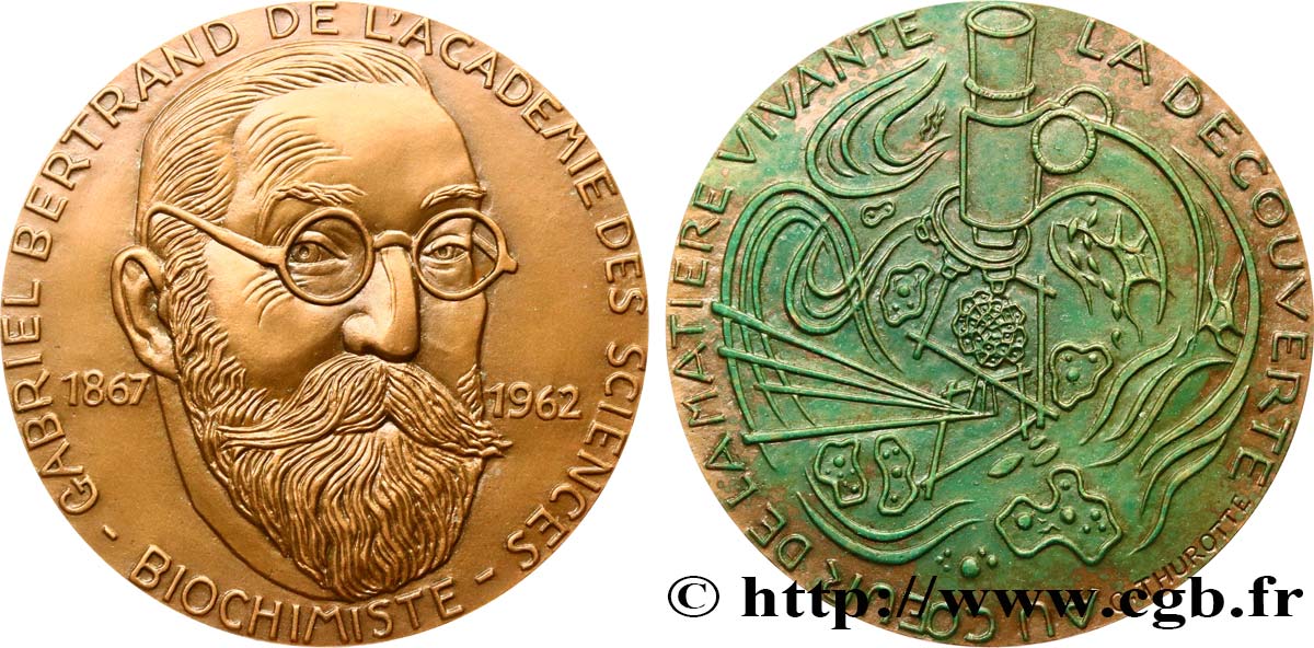 SCIENCE & SCIENTIFIC Médaille, Gabriel Bertrand AU/AU