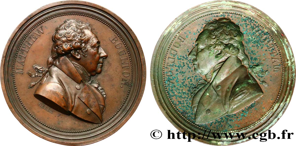 GRAN BRETAGNA - GIORGIO III Médaille uniface, Matthew Boulton q.SPL
