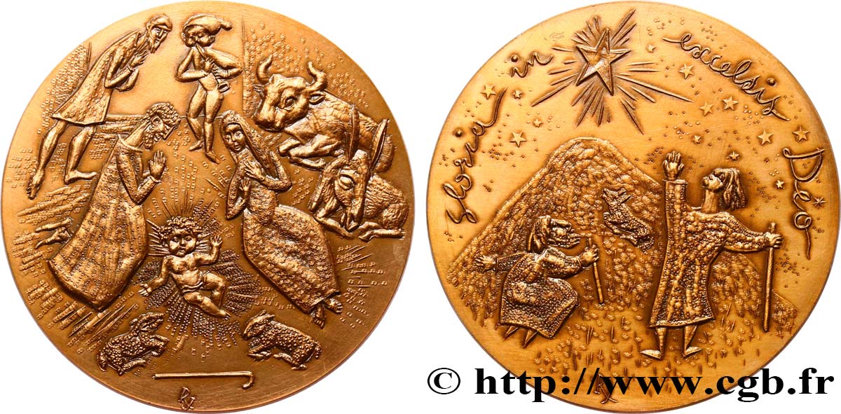 MÉDAILLES RELIGIEUSES Médaille, Adoration EBC