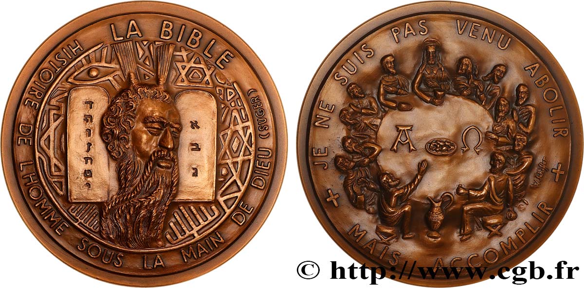 MÉDAILLES RELIGIEUSES Médaille, La Bible SUP