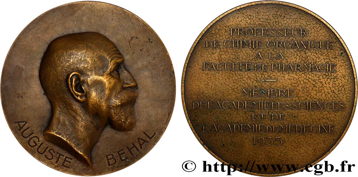 SCIENCES & SCIENTIFIQUES Médaille, Auguste Behal TTB+
