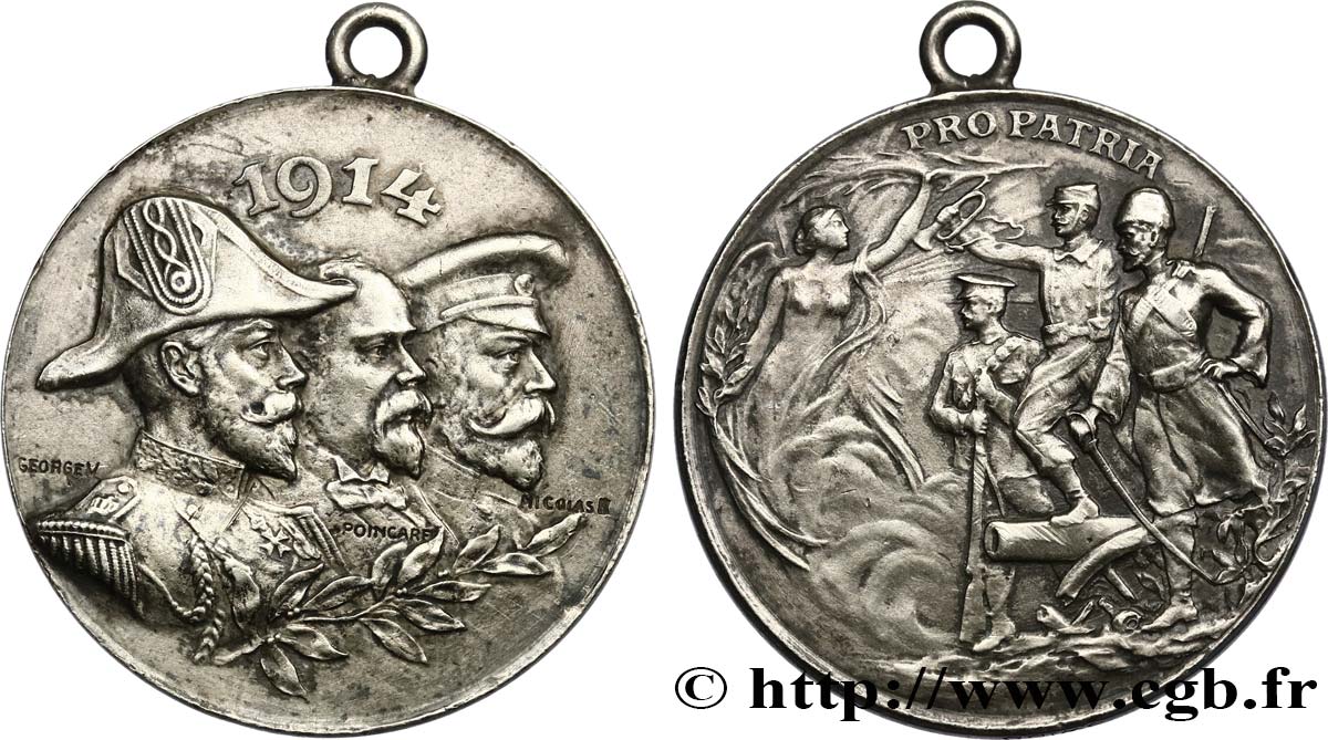 DRITTE FRANZOSISCHE REPUBLIK Médaille, Pro Patria SS