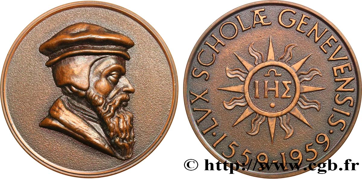 SUIZA Médaille, 400e anniversaire de l’Université de Genève MBC+