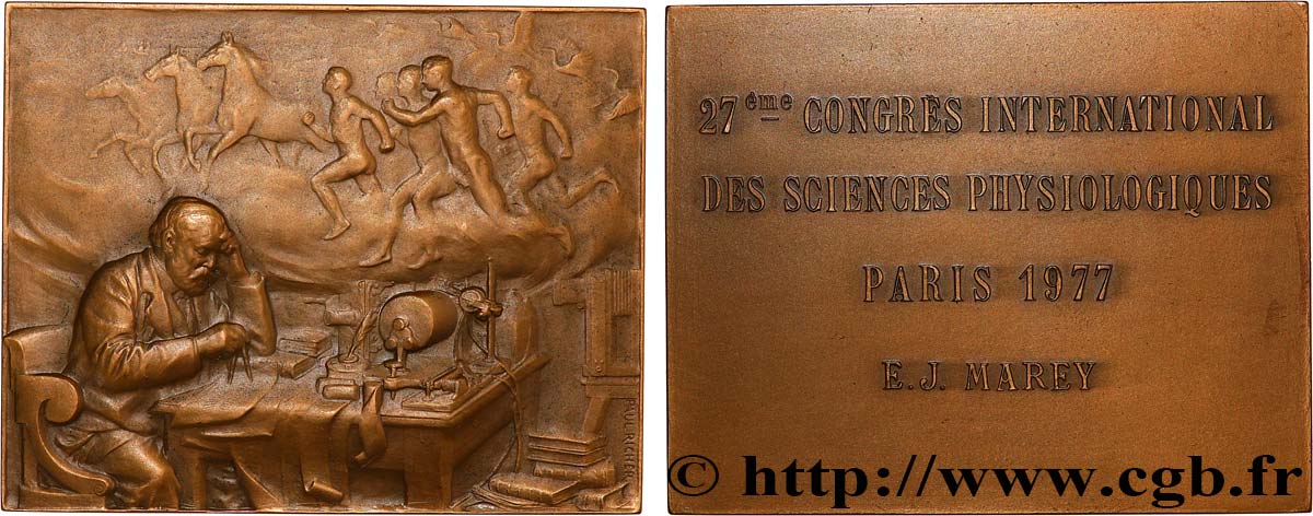 SCIENCES & SCIENTIFIQUES Plaquette, Etienne Jules Marey, 27e congrès international des sciences physiologiques SUP+
