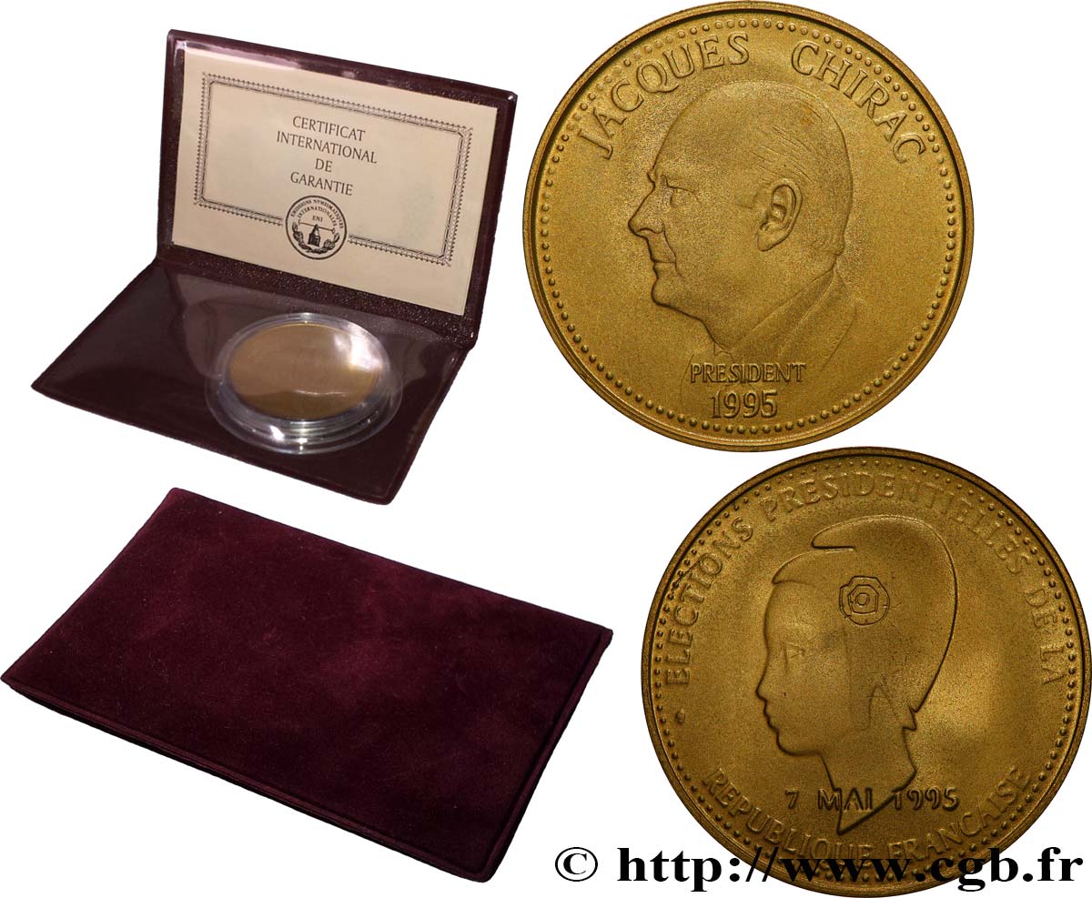 QUINTA REPUBBLICA FRANCESE Médaille, Jacques Chirac MS