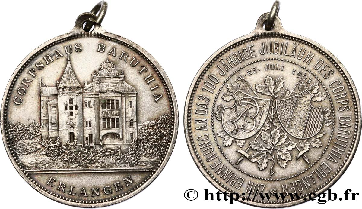 ALLEMAGNE Médaille, Association étudiante Baruthia TTB+