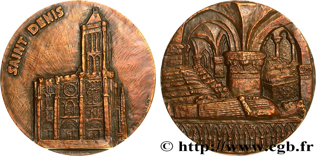 BUILDINGS AND HISTORY Médaille, Basilique Cathédrale Saint Denis EBC