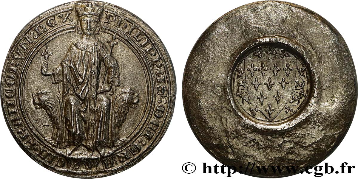 PHILIP VI OF VALOIS Médaille, Reproduction du sceau AU