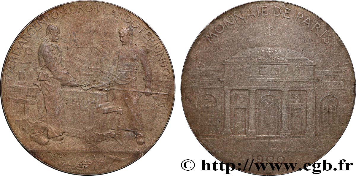 TROISIÈME RÉPUBLIQUE Médaille, Monnaie de Paris, Souvenir de l’exposition TTB