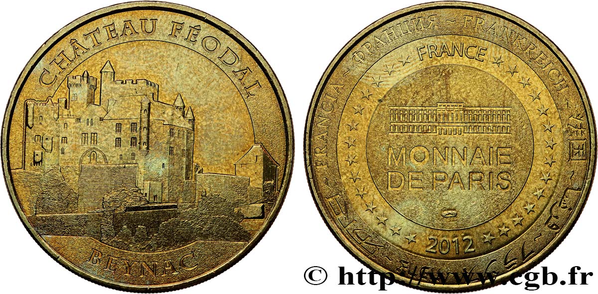 TOURISTIC MEDALS Médaille touristique, Château féodal de Beynac q.SPL