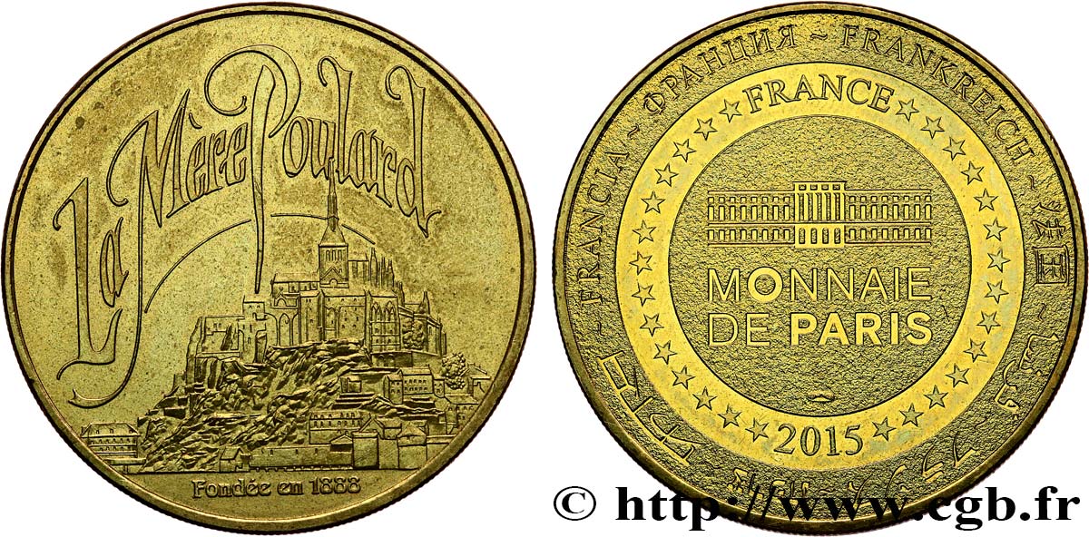 TOURISTIC MEDALS Médaille touristique, La mère Poulard fVZ