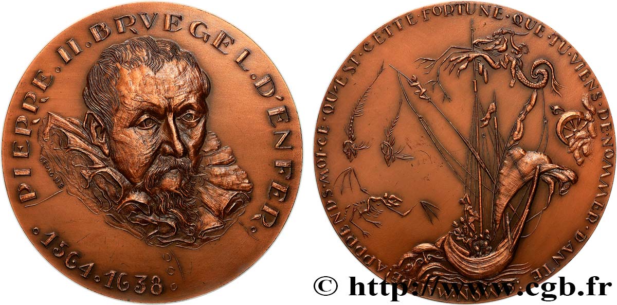 ARTISTS : MUSICIANS, PAINTERS, SCULPTORS Médaille, Pierre II Bruegel AU