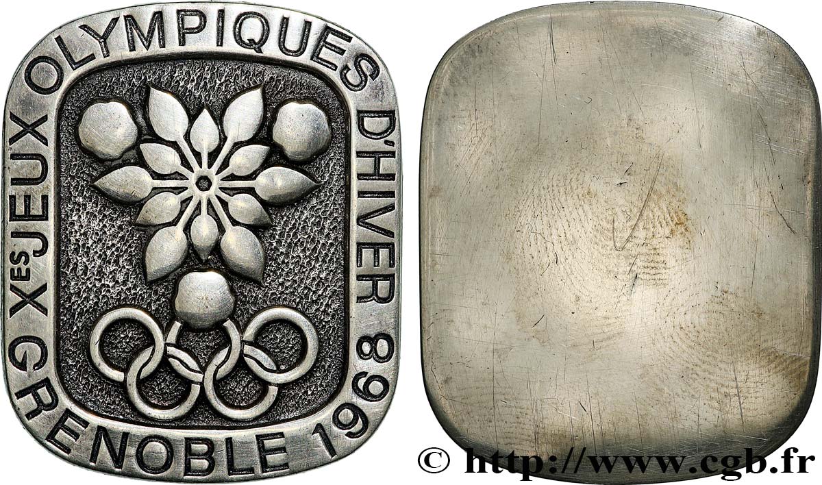 CINQUIÈME RÉPUBLIQUE Médaille, Xes Jeux Olympiques d’Hiver de Grenoble SUP