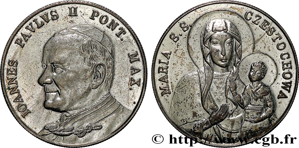 JEAN-PAUL II (Karol Wojtyla) Médaille, Maria Czestochowa fVZ