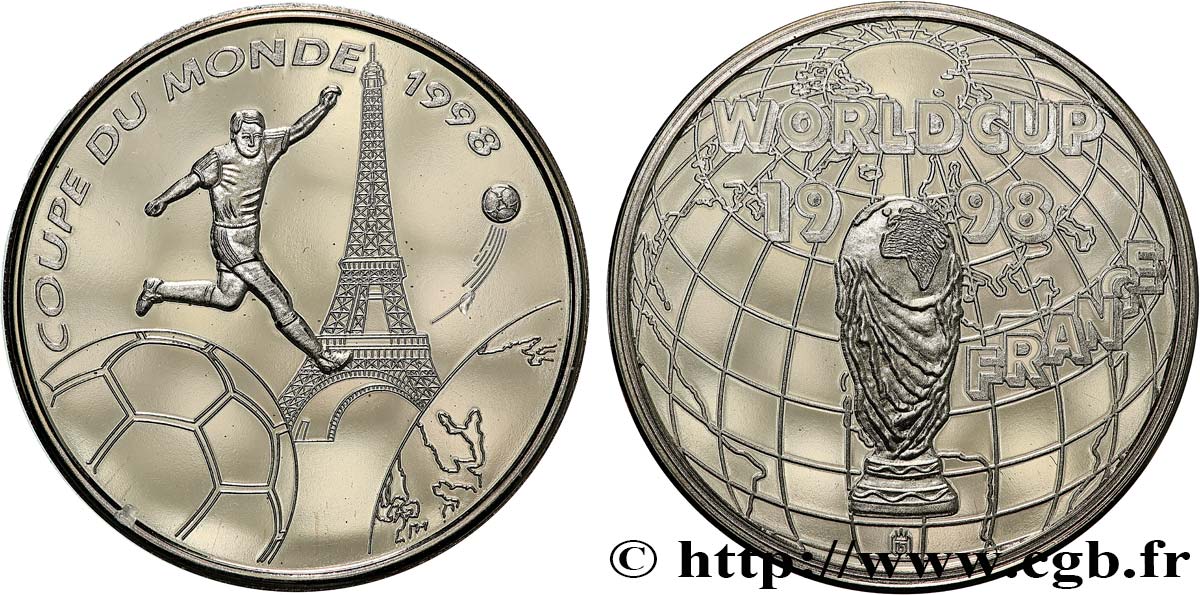 FUNFTE FRANZOSISCHE REPUBLIK Médaille, Coupe du monde fST