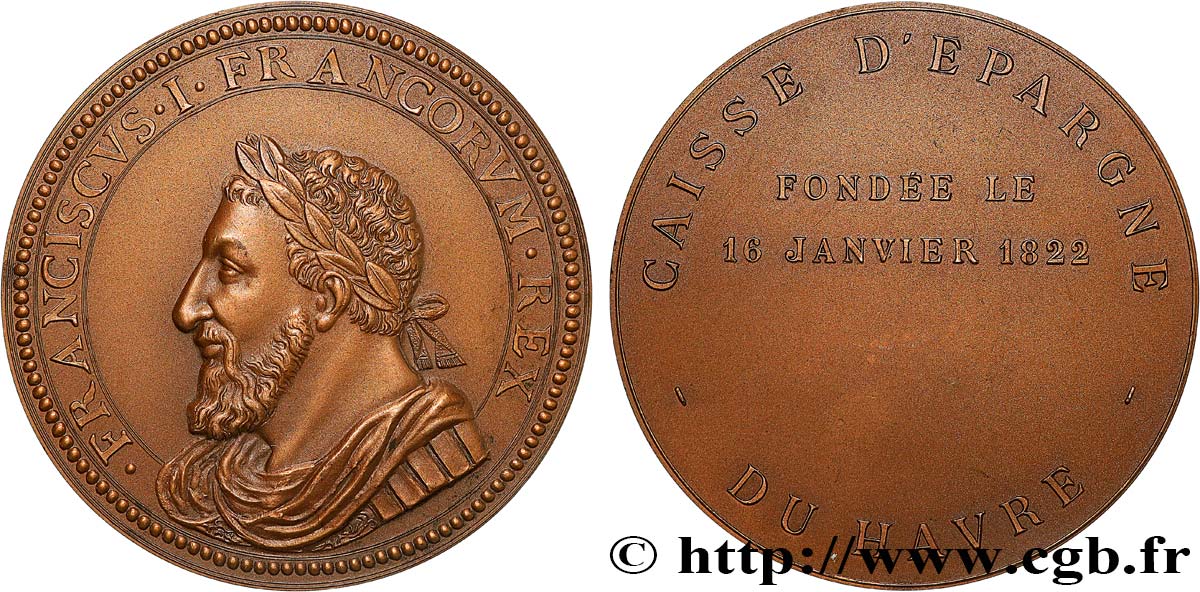 SAVINGS BANKS / CAISSES D ÉPARGNE Médaille, Caisse d’épargne du Havre AU