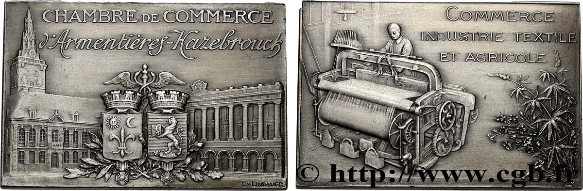 CHAMBRES DE COMMERCE Plaquette, Chambre de commerce d’Armentières, Bailleul et Merville  SS