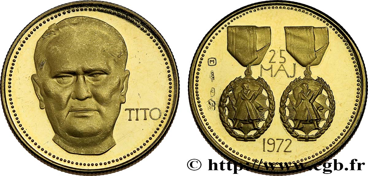 YUGOSLAVIA Médaille, Josip Broz Tito MBC+