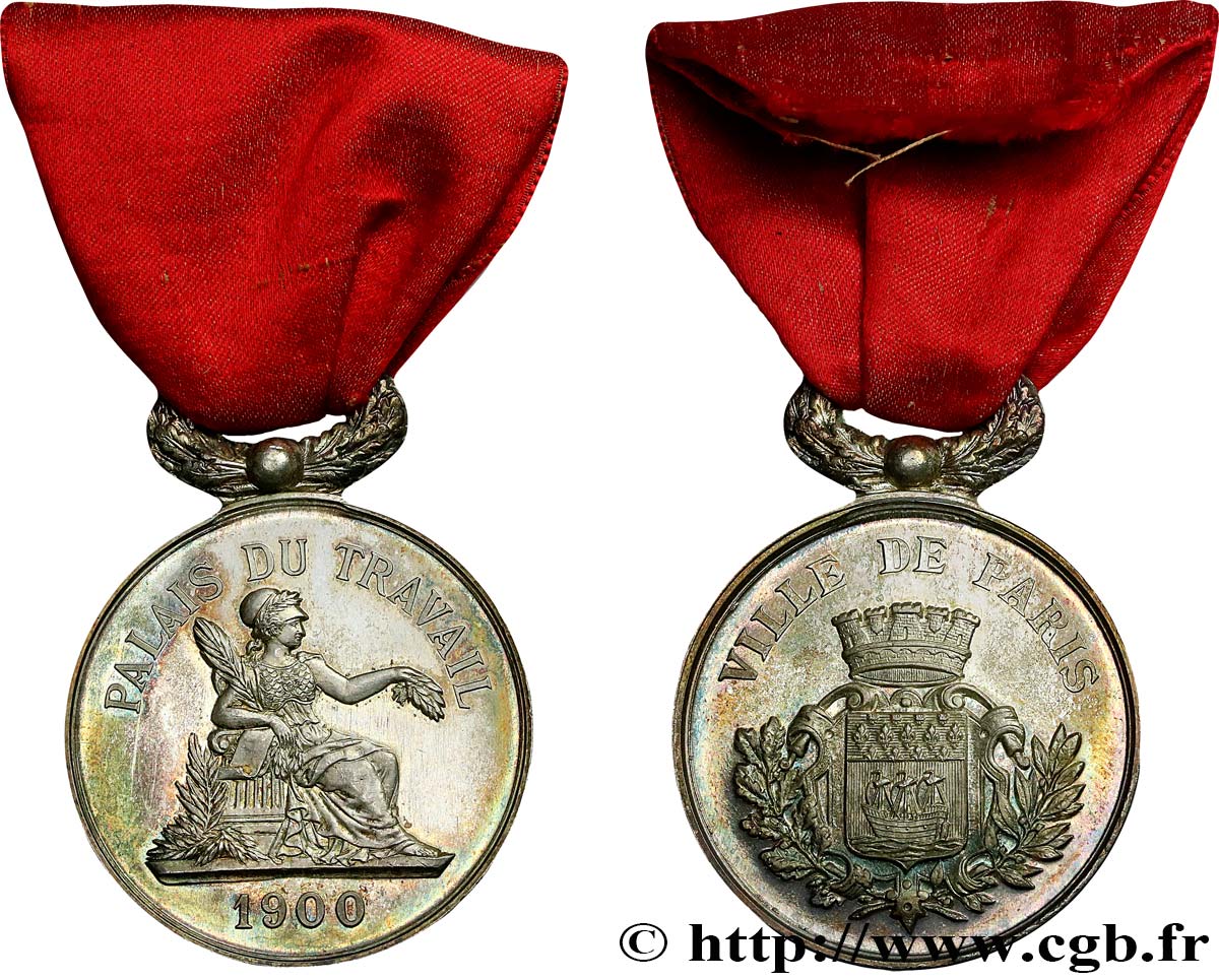 III REPUBLIC Médaille, Palais du travail AU