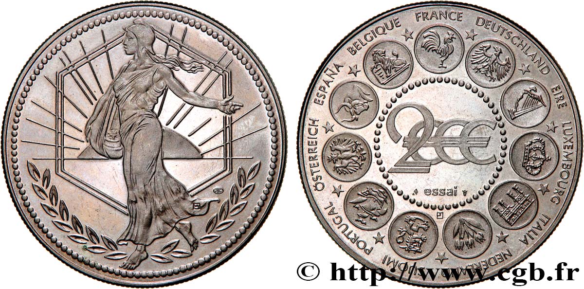 V REPUBLIC Médaille, Essai Euro AU