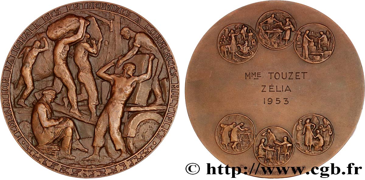VIERTE FRANZOSISCHE REPUBLIK Médaille de récompense fVZ