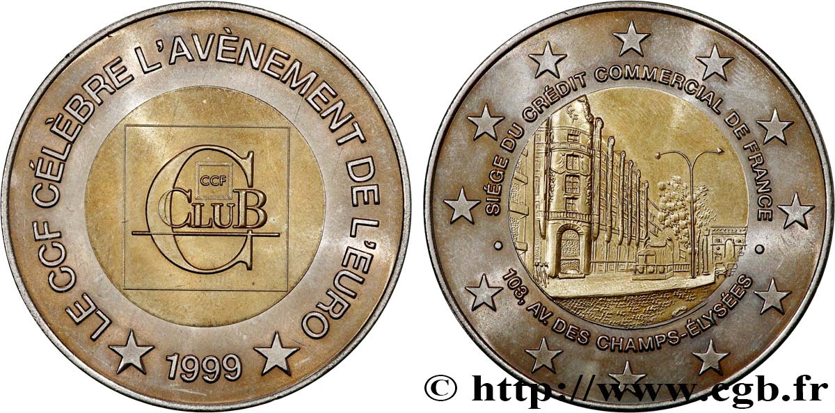 V REPUBLIC Médaille, Avénement de l’Euro AU