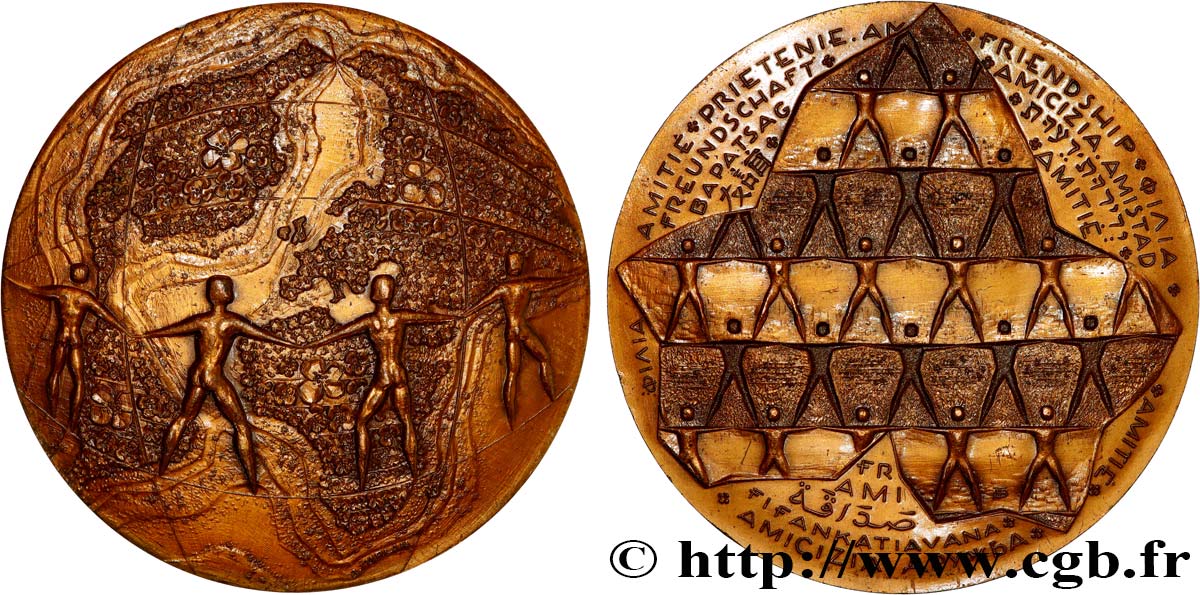 FRANC - MAÇONNERIE Médaille, Amitié SUP