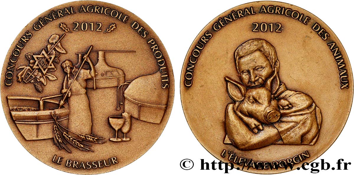 CINQUIÈME RÉPUBLIQUE Médaille, Concours général agricole SUP